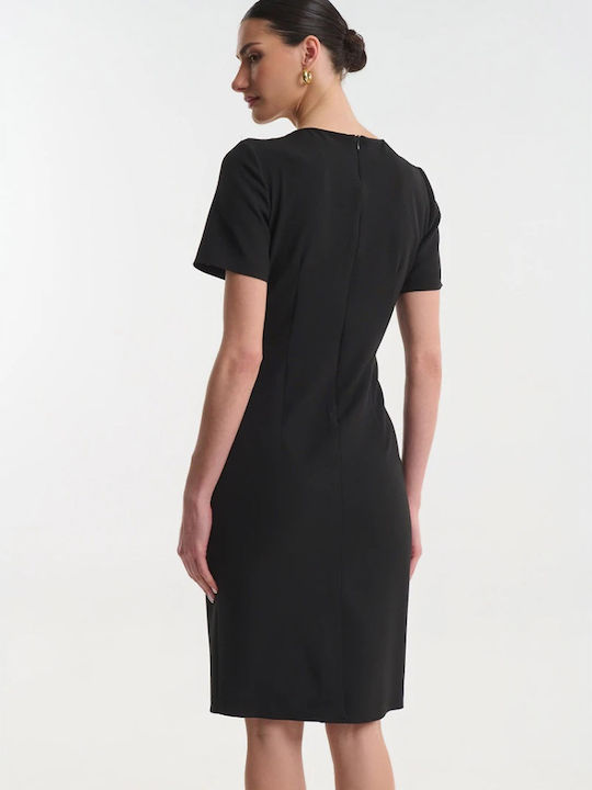 Summer Midi Evening Dress Black