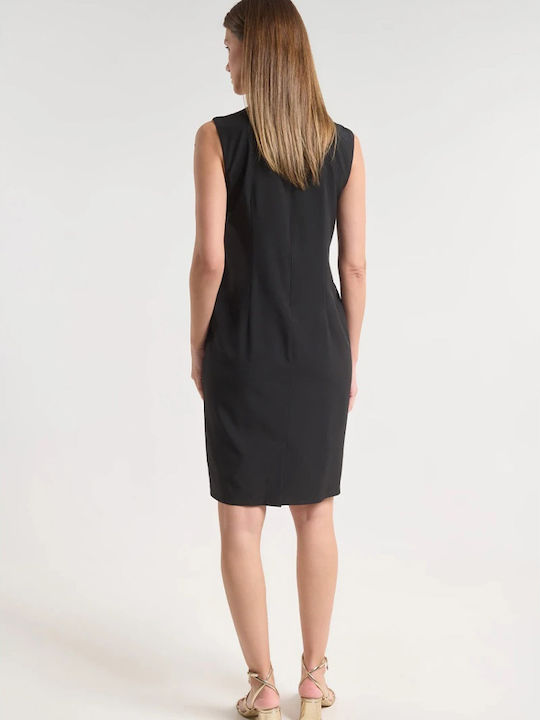 Summer Midi Evening Dress Black