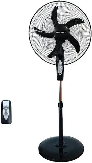 Silifo Ανεμιστήρας Ορθοστάτης 90W Διαμέτρου 45cm Μαύρος