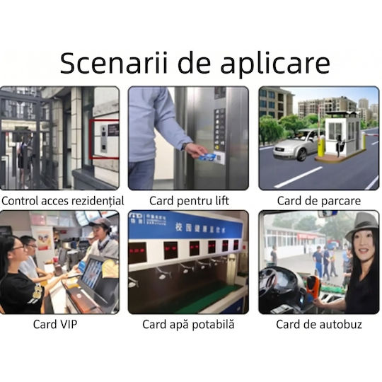 Etichetă sticker RFID 125kHz rescriptibilă clonabilă anti-metal cip T5577/EM4305 40 mm