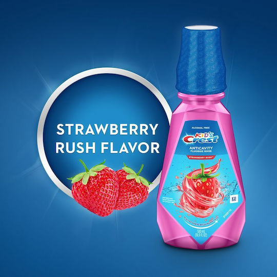 Crest Apă de gură cu aromă de căpșuni fără alcool 500ml