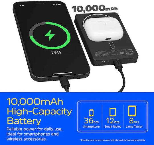 Energizer MagSafe Qi2 Power Bank 10000mAh 20W Power Delivery Black