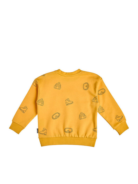 Kids Sweatpants Set With Top Yellow