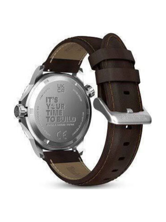 Timberland Timberland Men's Watch 44mm Battery with Brown Rubber Strap