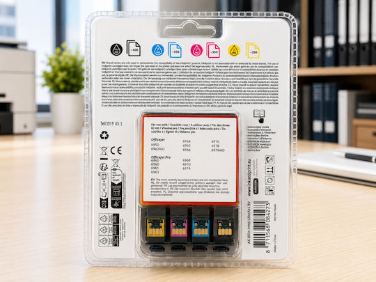 Paket Kompatibler Tinten für InkJet Drucker HP Hp 903 400 Seiten 4 Stück