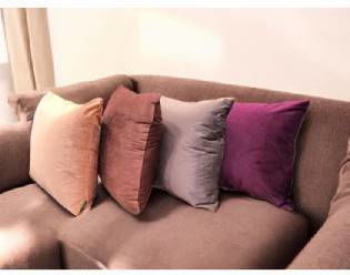 Mia Home Калъф За Възглавница От Кадифе Ecru 45x45см