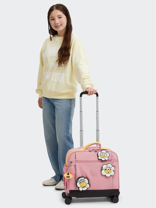 Kipling New Storia Minions School Bag Trolley Elementary Pink 25lt