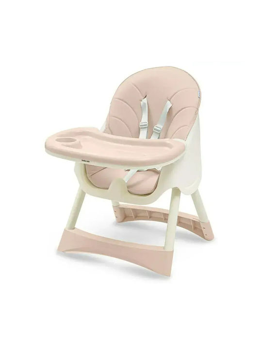 BabyMix Scaun de masă pliabil roz