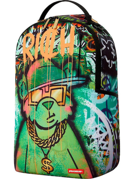 Sprayground Moneybear School Backpack Junior High-High School with Water Bottle Holder Multicolour 29 x 15 x 45cm