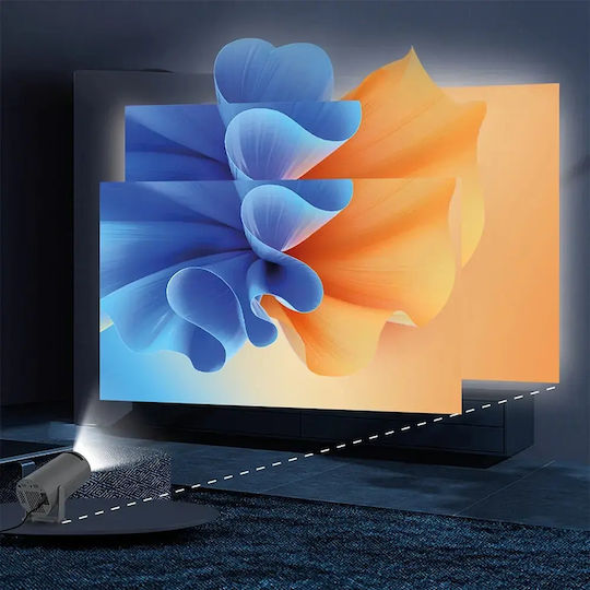 Manta Hawk PJ10 Tragbarer LCD Projektor Lampe LED mit Wi-Fi und Eingebauten Lautsprechern HWPJ001AGR