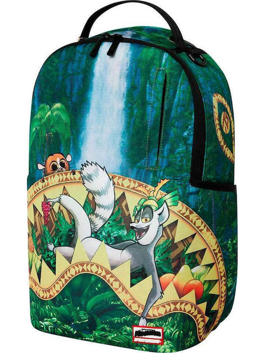 Sprayground Madagascar King Julien Chillin School Backpack Junior High-High School with Water Bottle Holder Multicolour 29 x 15 x 45cm
