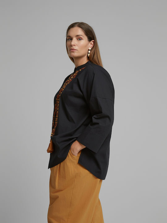 Long Sleeve Women's Shirt Black 8644.3067.NETTO