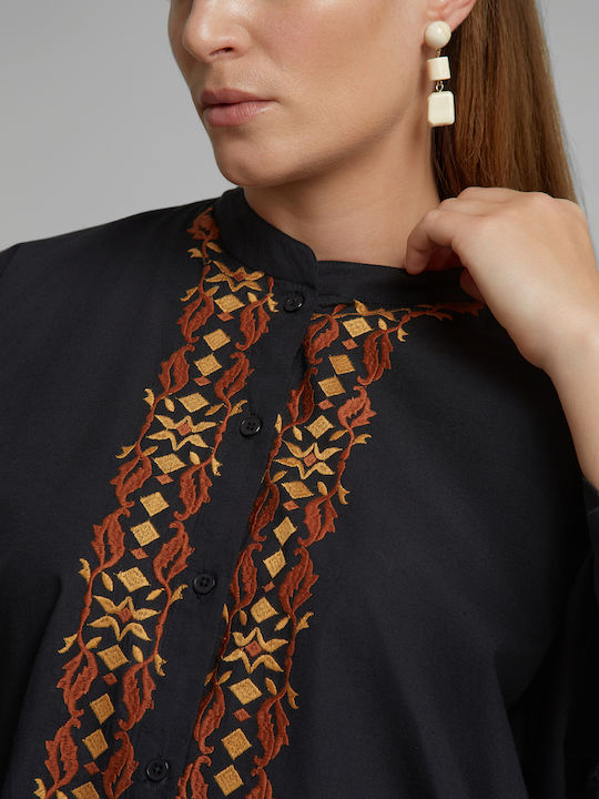 Long Sleeve Women's Shirt Black 8644.3067.NETTO