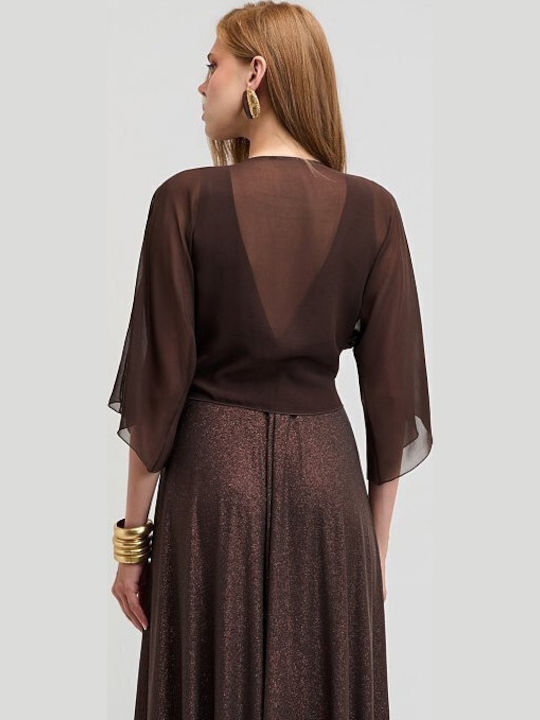 Braunes Damen Bolero