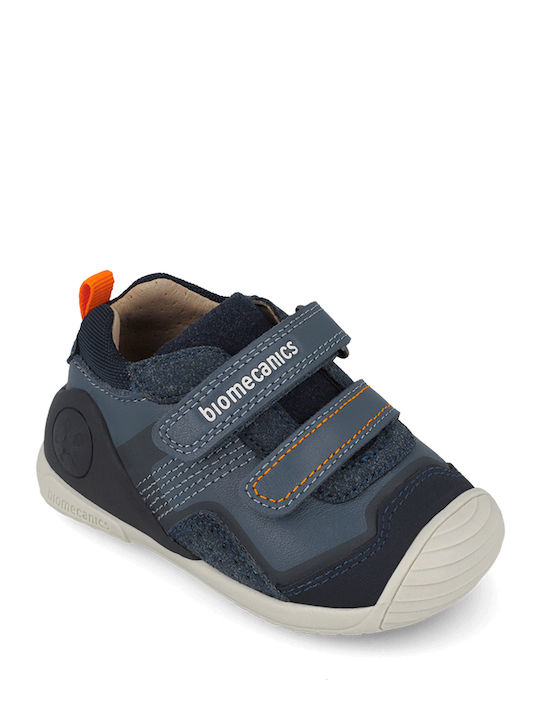 Kids Sneakers Anatomic with Hoop & Loop Closure Blue