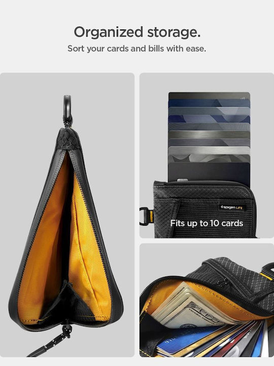 Men's Card Wallet with RFID Black