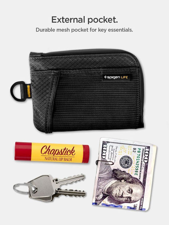 Men's Card Wallet with RFID Black