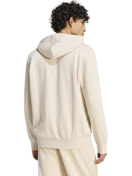adidas Collegiate Φούτερ Μπεζ με Κουκούλα