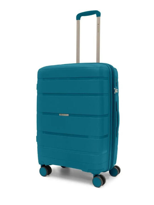 Ciak Roncato Large Hard Light Blue Travel Suitcase Height 75cm Ciak Roncato Large Hard Light Blue Travel Suitcase Height 75cm