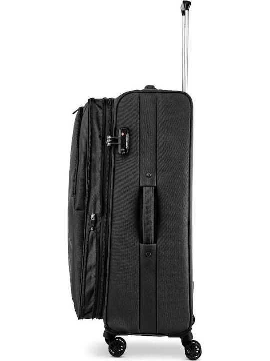 Ciak Roncato Large Travel Suitcase Black Height 78cm