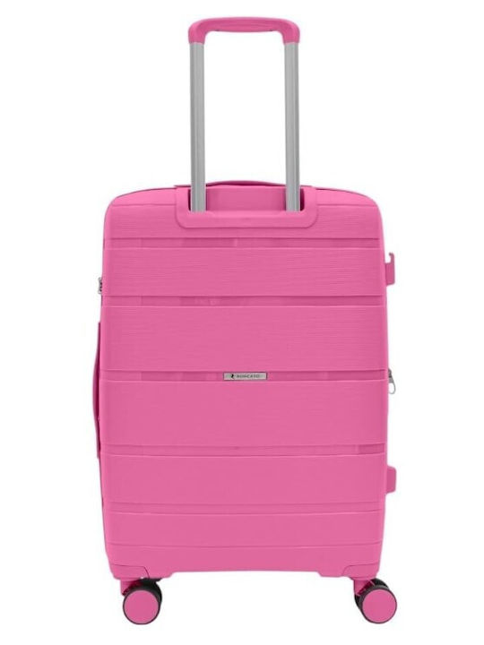Ciak Roncato Medium Hard Fuchsia Travel Suitcase Height 66cm