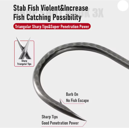 Kingdom 90° Jig Hook High Carbon Steel No3/0