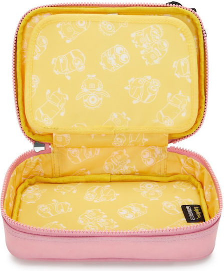 Kipling 100 Pens Pencil Case Pink
