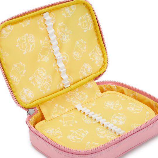 Kipling 100 Pens Pencil Case Pink