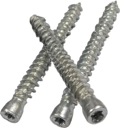 Cement Bolts Torx with Diameter M7.5 and Length 92mm 100 Pieces Buldex TSIX-75-092