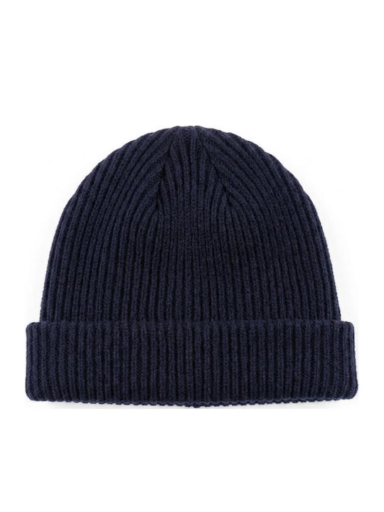 862 Storm Ribbed Beanie Cap Navy Blue