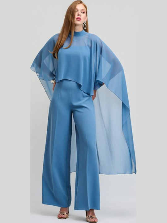 Pantaloni Dama Cu Talie Înaltă Din Satin, Croi Wide, Negru