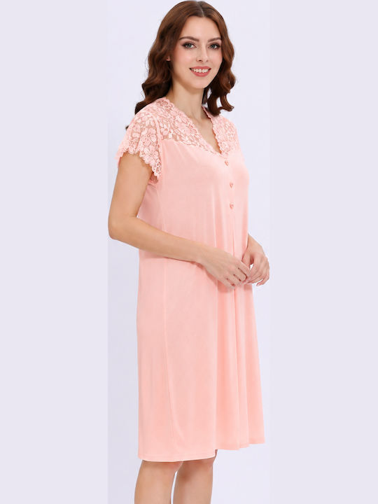 Lovelx Homewear Summer Women's Nightgown Salmon