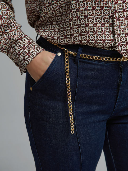 Дамски дънков панталон с Bootcut кройка 8602.2000.Н-denim
