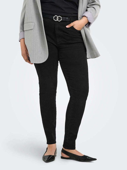Ψηλόμεsă Pantaloni Jean Dama Cu Talie Înaltă Skinny Negru