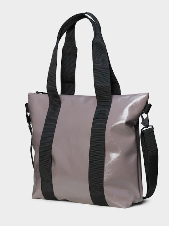 Rains Tote Ανδρική Τσάντα Χειρός Ροζ