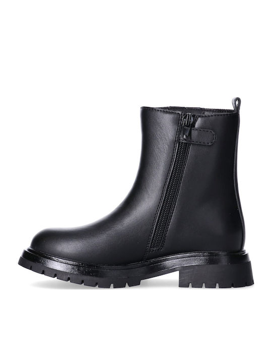 Kinderstiefel mit Reissverschluss Schwarze