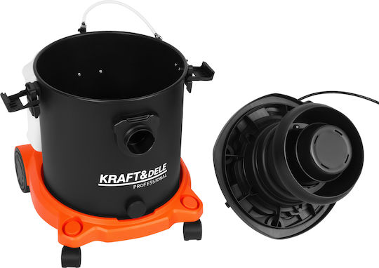 Kraft & Dele Aspirator Umed-Uscat 1600W cu Recipient Din Inox 20lt