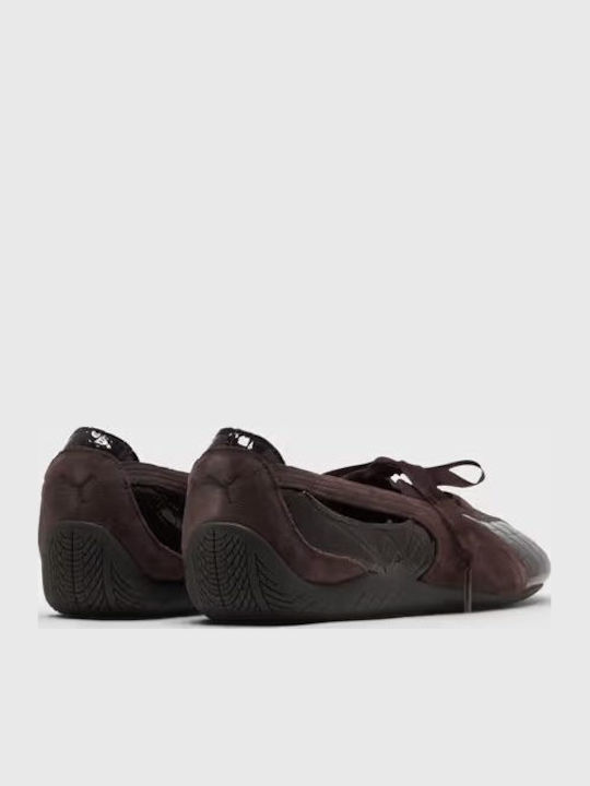 Speedcat Women's Ballerina Shoes in Brown Colour