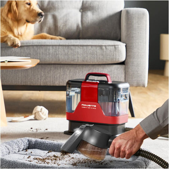 Rowenta Clean It Hot & Cold Nass-Trocken Staubsauger 1150W mit Kunststoffbehälter 2,3l Rote