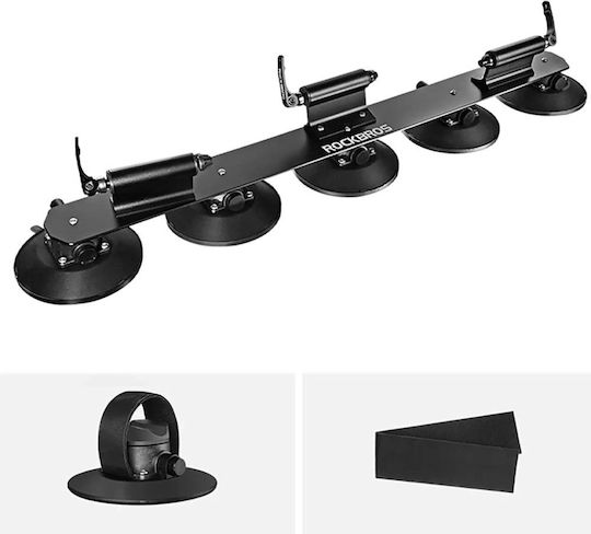 Rockbros Xp1003 Suction Cup Roof Rack 3 Bikes Black Xp1003bk