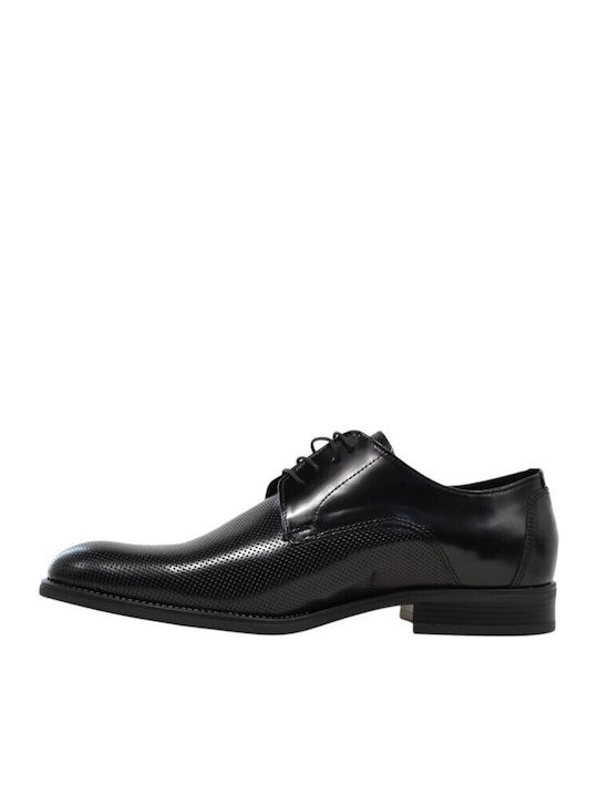 Deri Herrenschuhe Schwarz 350+Schwarz Leder