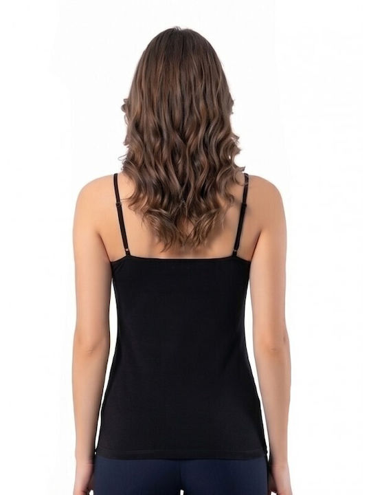 Negru Tricou Pentru Femei Cu Bretele