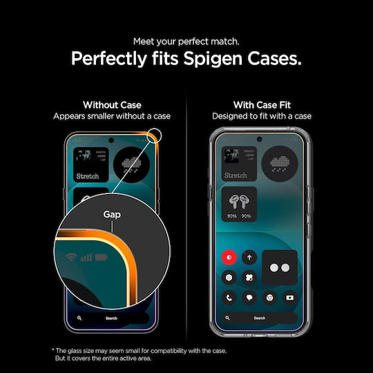 Spigen Spigen Displayschutzfolie Ez Fit Pro Vollleim Gehärtetes Glas 2 Stücke (Nichts Phone (4a) Pro)