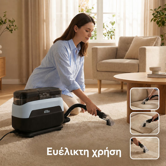 Clean Koala Wet-Dry Vacuum 1650W with Plastic Drum 1.3lt Black