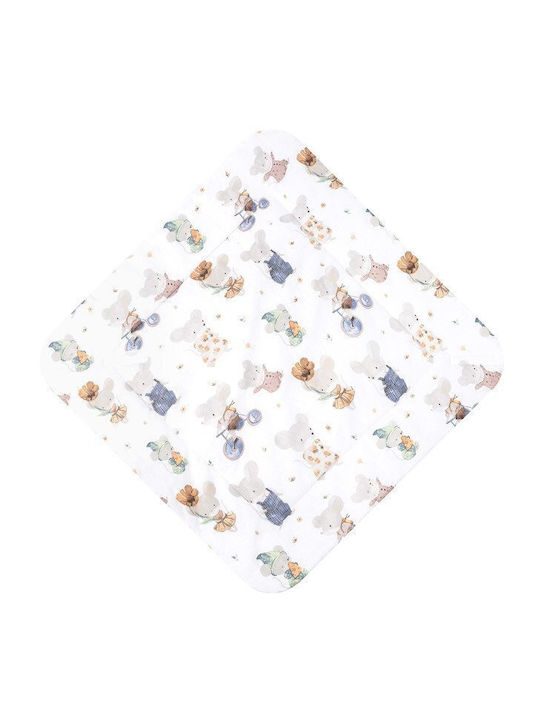 Sensillo Pătură Pepinieră Swaddling 100% Bumbac Gri 75x75 cm