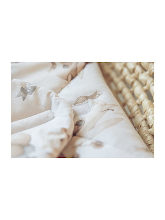 Sensillo Pătură Pepinieră Swaddling 100% Bumbac Bej 75x75cm