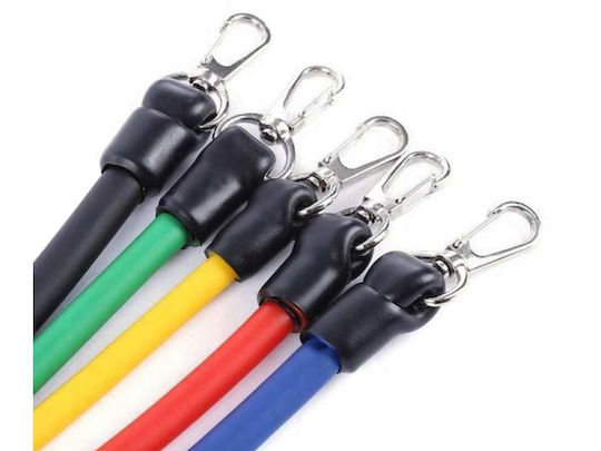 Verk Group Gymtube Resistance Bands with Handles Set of 5 Yellow