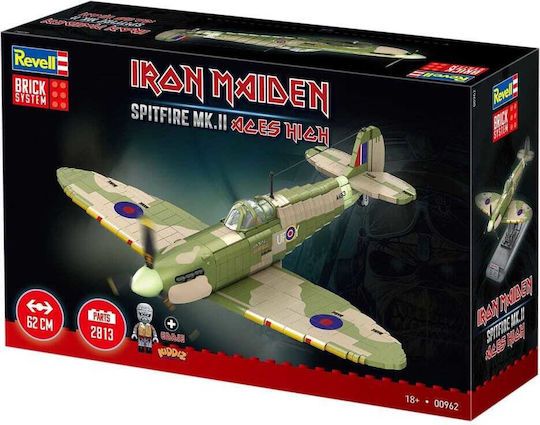 Iron Maiden Brick System Baukasten Set Spitfire Mk.ii Aces High 58 Cm