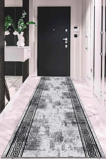 SteweHome 80x300cm Rutschfestes Graues Wohnzimmer Teppich SteweHome 80x300cm Rutschfestes Graues Wohnzimmer Teppich