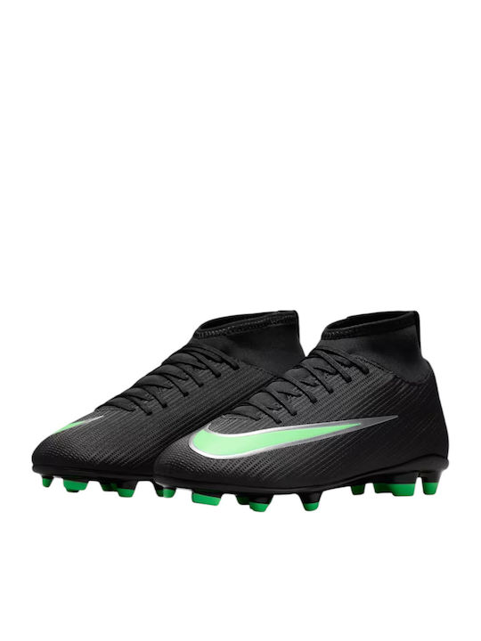 Mercurial Superfly 11 Club FG/MG Kids Soccer Cleats with Molded Studs Black